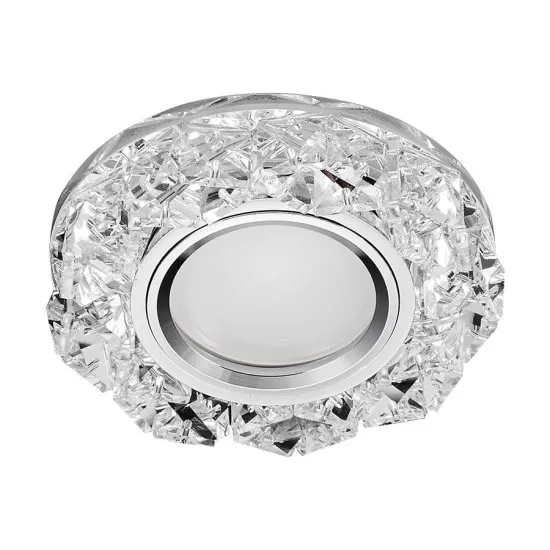 Emithor Elegant króm-átlátszó beépíthető lámpa (EMI-71094) GU10 1 izzós IP20