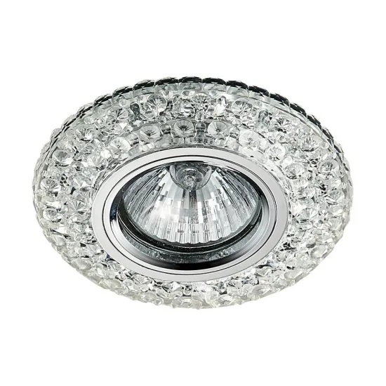 Emithor Elegant króm-átlátszó beépíthető lámpa (EMI-71095) GU10 1 izzós IP20