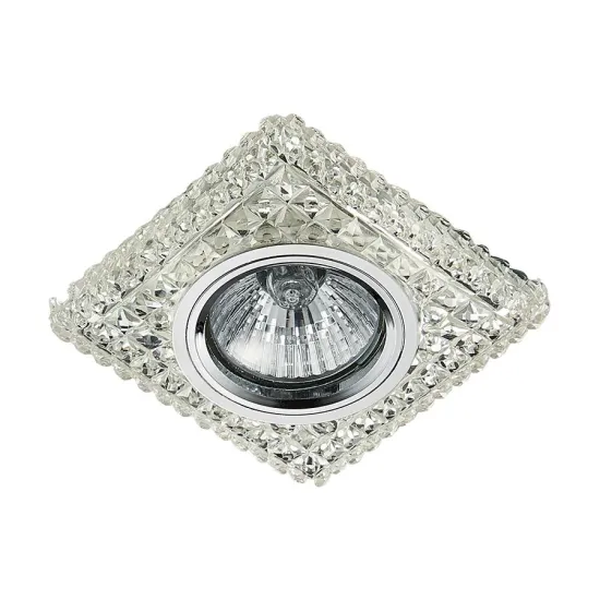 Emithor Elegant króm-átlátszó beépíthető lámpa (EMI-71096) GU10 1 izzós IP20