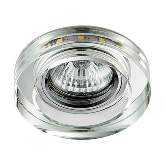 Emithor Elegant alumínium-átlátszó beépíthető lámpa (EMI-71104) GU10 1 izzós IP20