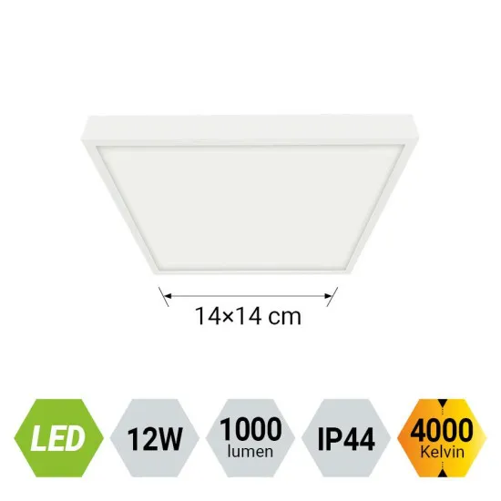 Emithor Lenys fehér vízvédett LED mennyezeti lámpa (EMI-49039) LED 1 izzós IP44