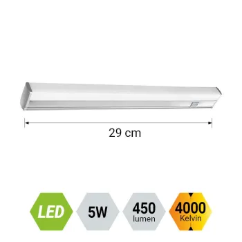 Emithor Naxos fehér-ezüst LED falilámpa (EMI-70010) LED 1 izzós IP20