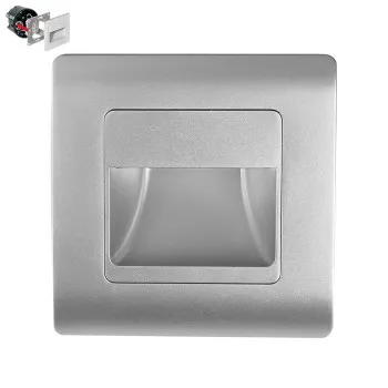 Emithor Step ezüst-fehér LED lépcsővilágító lámpa (EMI-70410) LED 1 izzós IP20