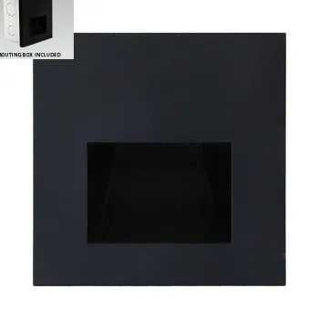 Emithor Step fekete-fehér LED mozgásérzékelős lépcsővilágító lámpa (EMI-70419) LED 1 izzós IP20