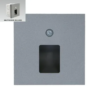 Emithor Step szürke-fehér LED mozgásérzékelős lépcsővilágító lámpa (EMI-70422) LED 1 izzós IP20