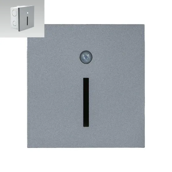 Emithor Step szürke-fehér LED mozgásérzékelős lépcsővilágító lámpa (EMI-70428) LED 1 izzós IP20