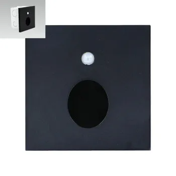 Emithor Step fekete-fehér LED mozgásérzékelős lépcsővilágító lámpa (EMI-70436) LED 1 izzós IP20