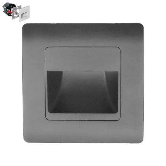 Emithor Step szürke-fehér LED lépcsővilágító lámpa (EMI-70439) LED 1 izzós IP20