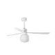Faro Amelia L Ball fehér LED mennyezeti csillár ventilátor (FAR-33760WP-25) LED 1 izzós IP20