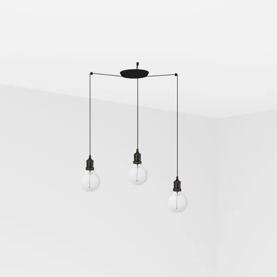 Faro Art fekete-fehér függesztett lámpa (FAR-64135-3L) E27 3 izzós IP20