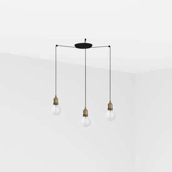 Faro Art arany-fehér függesztett lámpa (FAR-64137-3L) E27 3 izzós IP20