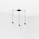 Faro Clara fekete-fehér függesztett lámpa (FAR-64128-3L) E27 3 izzós IP20