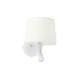 Faro Conga fehér olvasólámpás fali lámpa (FAR-64308-01) E27 2 izzós IP20