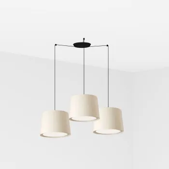 Faro Conga fekete-fehér függesztett lámpa (FAR-64314-54-3L) E27 3 izzós IP20
