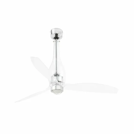 Faro Eterfan M króm-átlátszó LED mennyezeti csillár ventilátor (FAR-33381WP-9) LED 1 izzós IP20