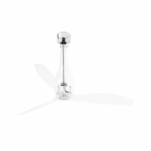 Faro Eterfan M króm-átlátszó fényforrás nélküli mennyezeti ventilátor (FAR-33381WP)   IP20