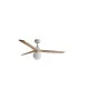 Faro Klim M fehér-barna mennyezeti csillár ventilátor (FAR-34280WP-11L) E27 1 izzós IP20