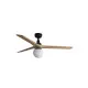 Faro Klim M fekete-barna mennyezeti csillár ventilátor (FAR-34283WP-11L) E27 1 izzós IP20