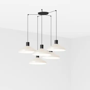 Faro Kombo fekete-bézs függesztett lámpa (FAR-68596-5L) E27 5 izzós IP20