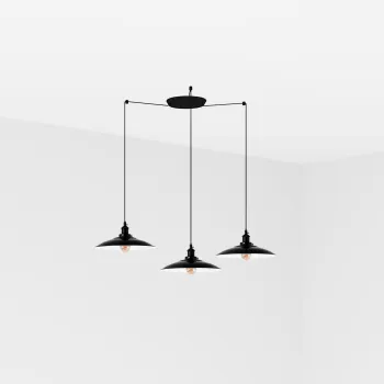 Faro Lang fekete függesztett lámpa (FAR-62804-3L) E27 3 izzós IP20
