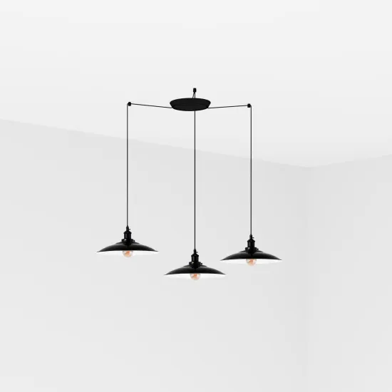 Faro Lang fekete függesztett lámpa (FAR-62804-3L) E27 3 izzós IP20