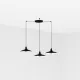 Faro Lang fekete függesztett lámpa (FAR-62804-3L) E27 3 izzós IP20