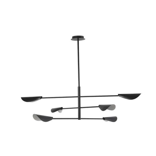 Faro Liggera fekete függesztett lámpa (FAR-20079) G9 6 izzós IP20