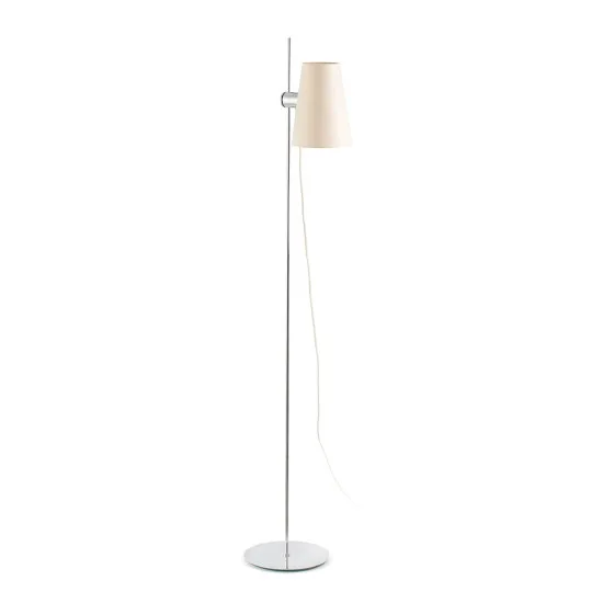 Faro Lupe króm-bézs állólámpa (FAR-29998) E27 1 izzós IP20