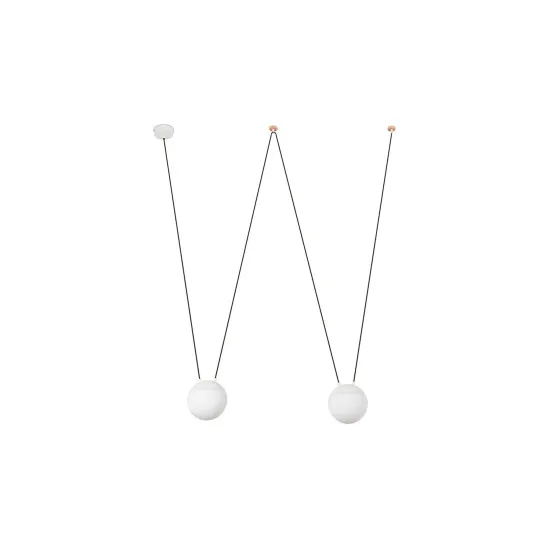 Faro Mine fehér függesztett lámpa (FAR-28209-2L) E27 2 izzós IP20