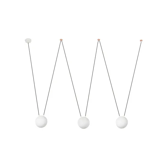 Faro Mine fehér függesztett lámpa (FAR-28209-3L) E27 3 izzós IP20