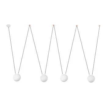 Faro Mine fehér függesztett lámpa (FAR-28209-4L) E27 4 izzós IP20