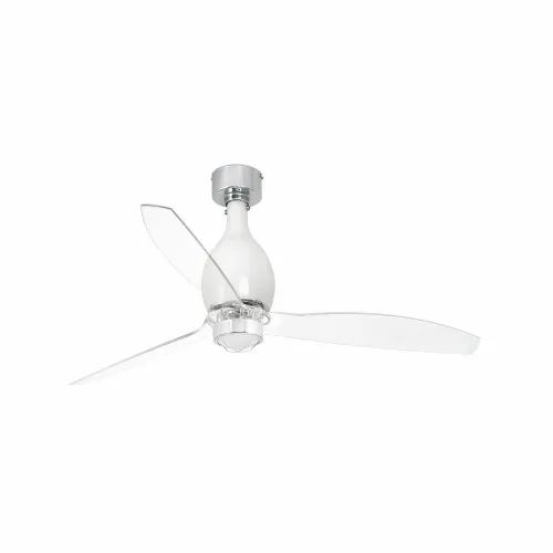 Faro Mini Eterfan M fehér-átlátszó LED mennyezeti csillár ventilátor (FAR-32020-9) LED 1 izzós IP20