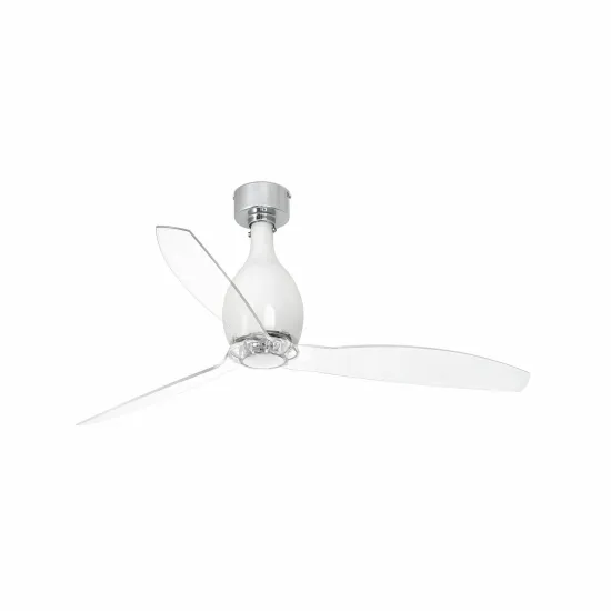 Faro Mini Eterfan M fehér-átlátszó fényforrás nélküli mennyezeti ventilátor (FAR-32020WP)   IP20
