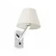 Faro Moma króm-fehér fali lámpa (FAR-68504) E27 1 izzós IP20