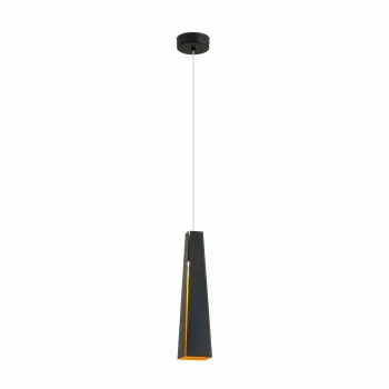 Faro Pluma fekete-arany LED függesztett lámpa (FAR-64172) LED 1 izzós IP20