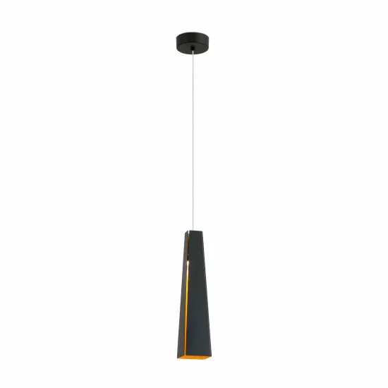 Faro Pluma fekete-arany LED függesztett lámpa (FAR-64172) LED 1 izzós IP20
