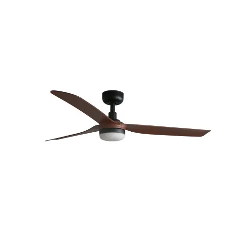 Faro Punt M fekete-barna LED mennyezeti csillár ventilátor (FAR-33817WP-21) LED 1 izzós IP20