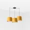 Faro Samba fekete-sárga függesztett lámpa (FAR-64314-45-3L) E27 3 izzós IP20