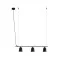Faro Studio lineal fekete függesztett lámpa (FAR-28266) E14 3 izzós IP20