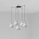 Faro Venice 160 fekete-fehér függesztett lámpa (FAR-64255-111-5L) E27 5 izzós IP20
