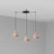 Faro Venice 160 fekete-pink függesztett lámpa (FAR-64255-113-3L) E27 3 izzós IP20