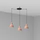 Faro Venice 160 fekete-pink függesztett lámpa (FAR-64255-113-3L) E27 3 izzós IP20