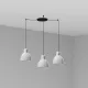 Faro Venice 200 fekete-fehér függesztett lámpa (FAR-64255-124-3L) E27 3 izzós IP20
