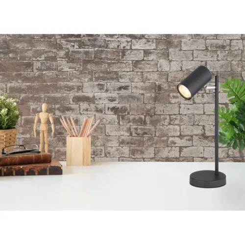 Globo Robby fekete spot asztali lámpa (GLO-57910TB) GU10 1 izzós IP20