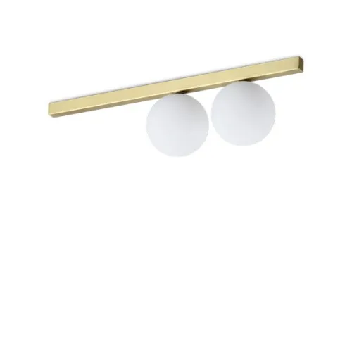 Ideal Lux Binomio sárgaréz-fehér mennyezeti lámpa (IDE-328447) G9 2 izzós IP20