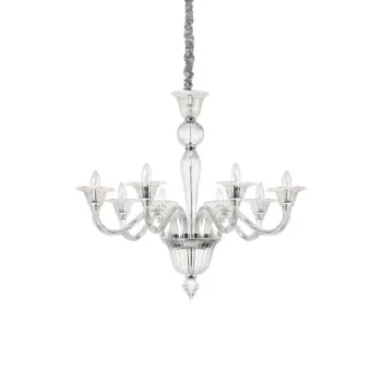Ideal Lux Brigitta átlászó csillár (IDE-199382) E14 8 égős IP20