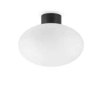 Ideal Lux Clio fekete-fehér kültéri mennyezeti lámpa (IDE-148878) E27 1 izzós IP44 Ideal Lux Clio fekete-fehér kültéri mennyezeti lámpa (IDE-148878) E27 1 izzós IP44