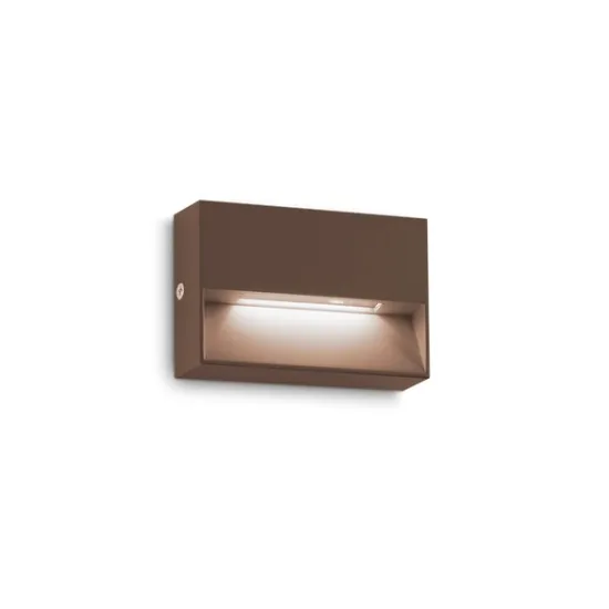Ideal Lux Dedra barna LED kültéri fali lámpa (IDE-316895) LED 1 izzós IP65