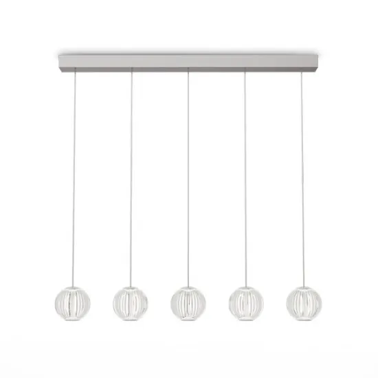 Ideal Lux Diamond króm-átlátszó LED függesztett lámpa (IDE-343471) LED 1 izzós IP20