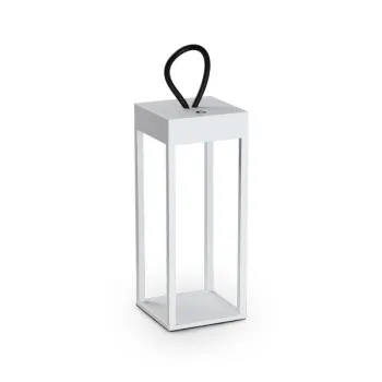 Ideal Lux Enya fehér-átlátszó LED kültéri asztali lámpa (IDE-323251) LED 1 izzós IP54